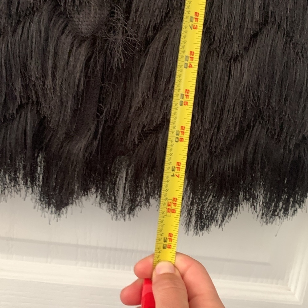 Banana Republic Collection Solid Black Wool 2 Button Fringe Vest size 0P‎ - Picture 8 of 12